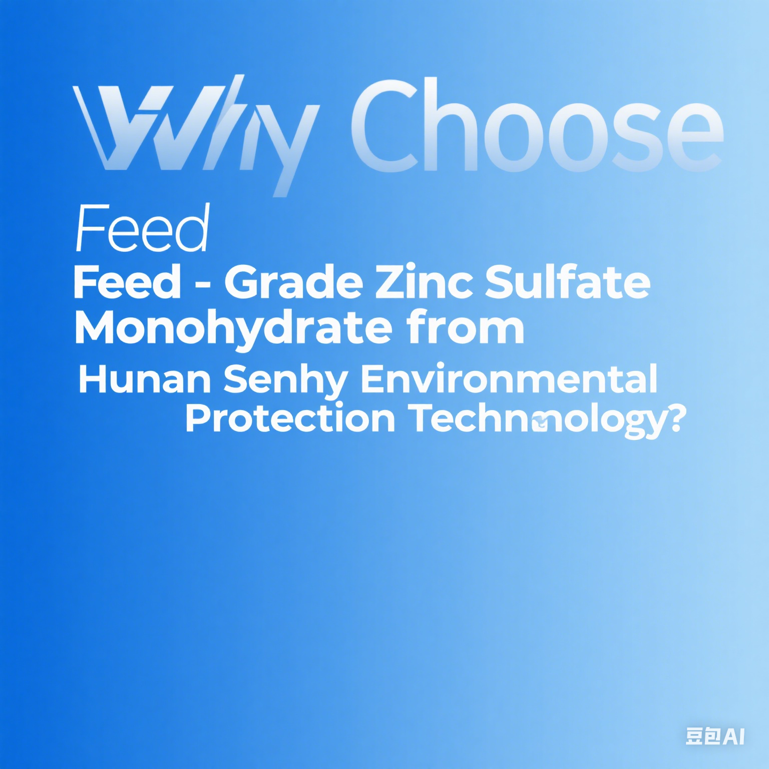 Why Choose Feed-Grade Zinc Sulfate Monohydrate from Hunan Senhy Environmental Protection Technology?